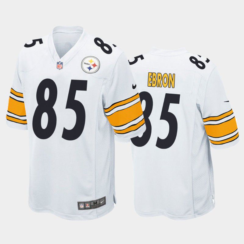 Men Pittsburgh Steelers 85 Eric Ebron Nike White Game NFL Jersey